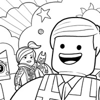 Desenho de Uma aventura Lego para colorir