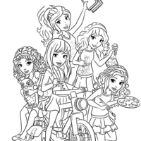 Desenho de Lego Friends para colorir