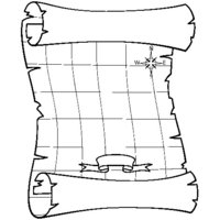 Desenho de Pergaminho antigo para colorir