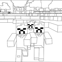 Desenho de Steve Minecraft para colorir - Tudodesenhos