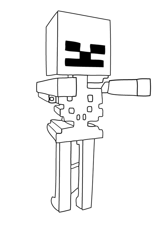 Desenho de Minecraft zumbi para colorir - Tudodesenhos