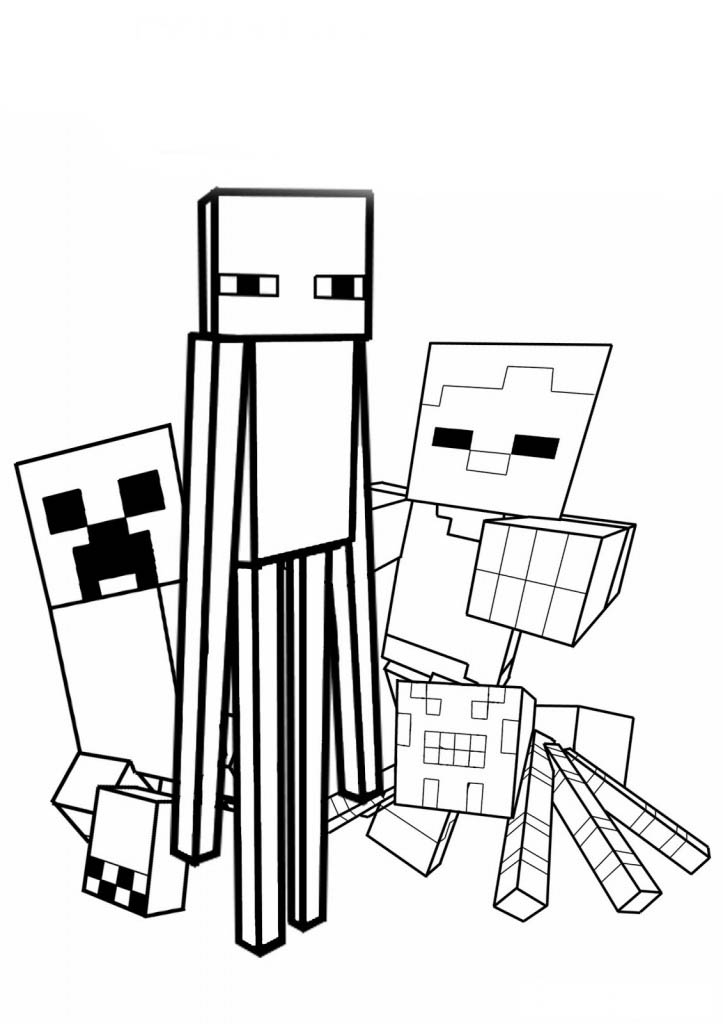 Desenhos de Minecraft para colorir - Tudodesenhos