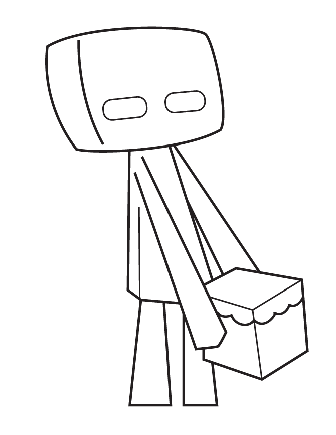 Desenho de Creeper Minecraft para colorir - Tudodesenhos