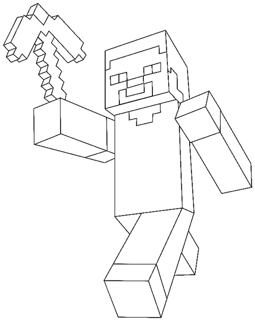 bonecos  Minecraft para colorir, Desenhos minecraft, Minecraft para  imprimir