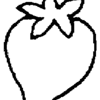 Desenho de Morango fruta para colorir
