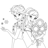 Desenho de Frozen uma febre congelante para colorir