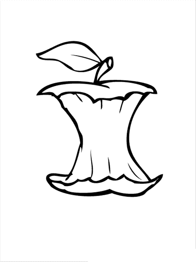Desenho de Maçã comida para colorir - Tudodesenhos