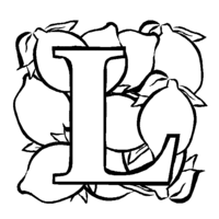 Desenho de Letra L de limão para colorir