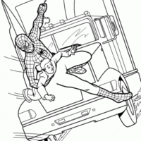 Desenho de Homem Aranha comic para colorir