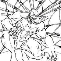 Desenho de Lagarto, inimigo do Homem Aranha para colorir