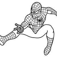 Desenho de Poderes do Homem Aranha para colorir