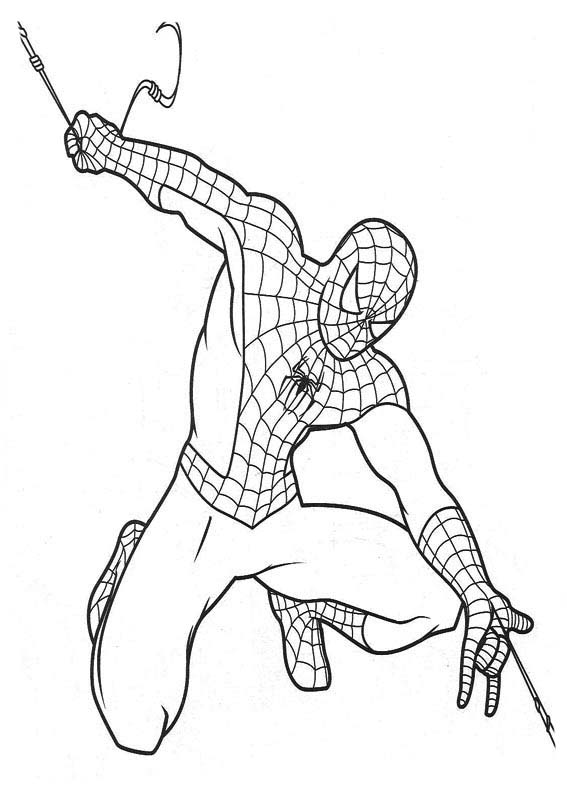 Spiderman e suas teias