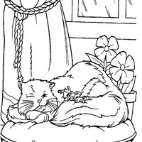 Desenho de Gato do Stuart Little para colorir
