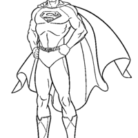 Desenho de Roupa do Superman para colorir