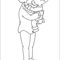 Desenho de Caillou bebê para colorir