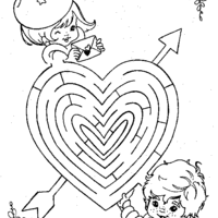 Desenho de Jogo do labirinto - Rainbow Brite para colorir