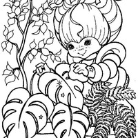Desenho de Patty O'Green cuidando das plantas para colorir