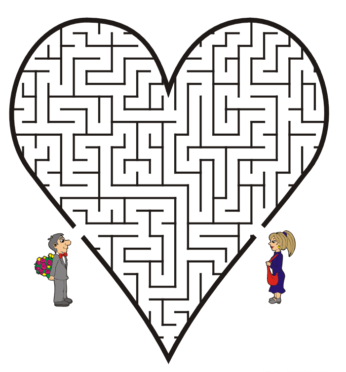 Jogo do labirinto casamento