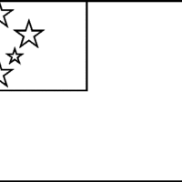 Desenho da bandeira de Samoa para colorir