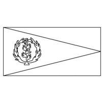 Desenho da bandeira da Eritréia para colorir