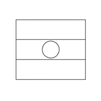 Desenho da bandeira do Niger para colorir