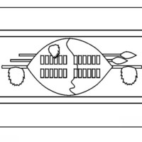 Desenho da bandeira de Suazilândia para colorir