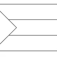 Desenho da bandeira do Sudão para colorir