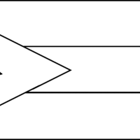 Desenho da bandeira da Jordânia para colorir