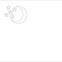 Desenho da bandeira do Turcomenistão para colorir