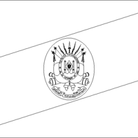 Desenho da bandeira do Rio Grande do Sul para colorir