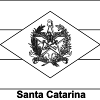 Desenho da bandeira de Santa Catarina para colorir