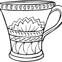 Desenho de Vaso antigo para colorir