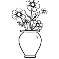 Desenho de Vaso pequeno para colorir