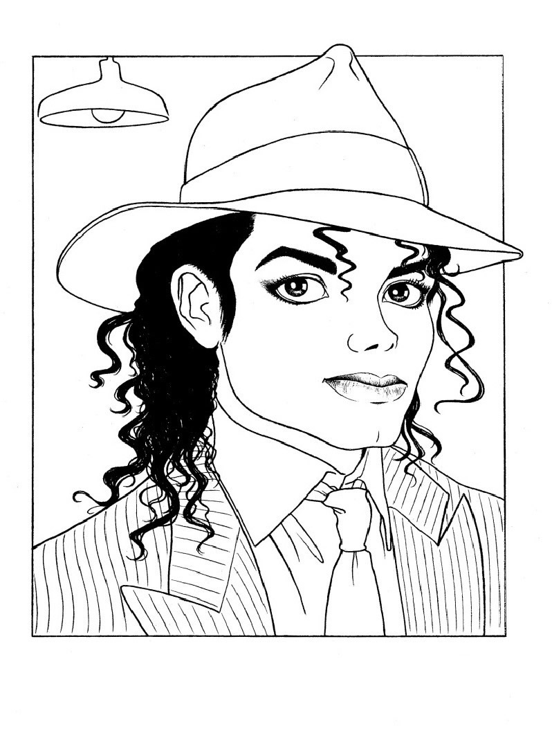 Desenho de Michael Jackson para colorir - Tudodesenhos