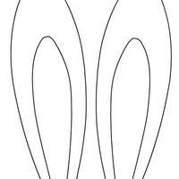 Desenho de Orelhas de coelho para colorir