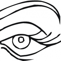 Desenho de Olho bonito para colorir