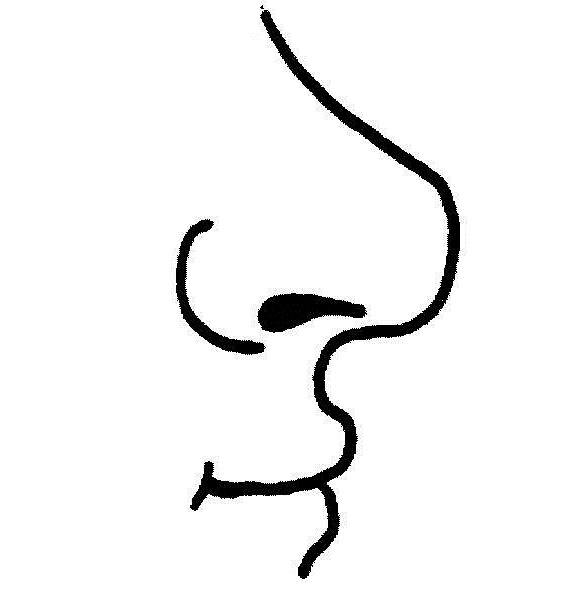 Desenho de Boca e nariz para colorir - Tudodesenhos