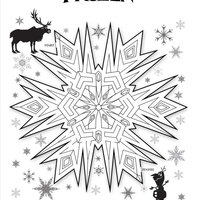 Desenho de Jogo do Labirinto - Olaf e Sven para colorir