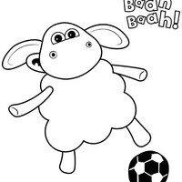 Desenho de Timmy joga futebol para colorir