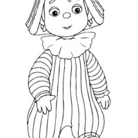 Desenho de Menino Andy Pandy para colorir