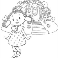 Desenho de Casinha da boneca Looby Loo para colorir