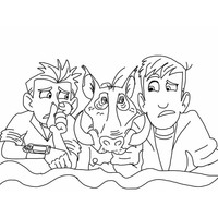 Desenho de Os manos Kratts para colorir