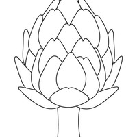 Desenho de Alcachofa para colorir