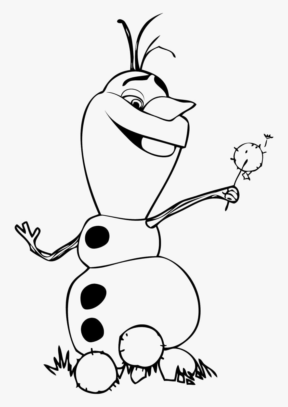 Olaf com cabecinha de vovo