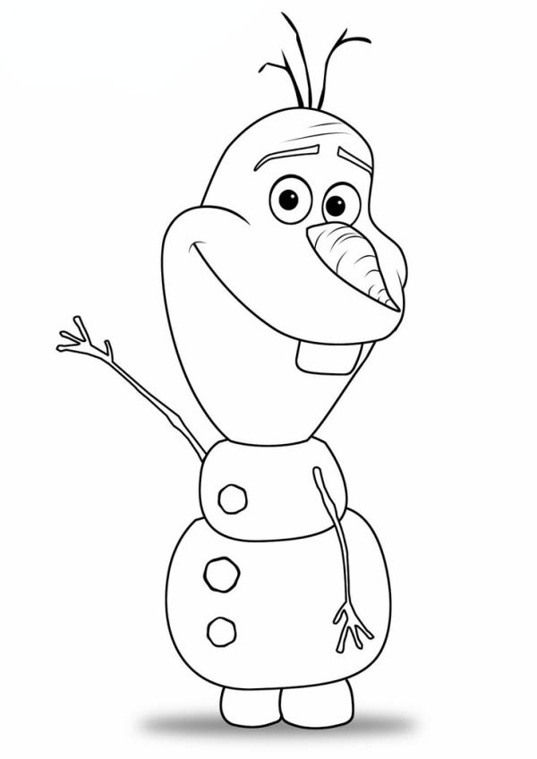 Olaf cumprimentando amigos