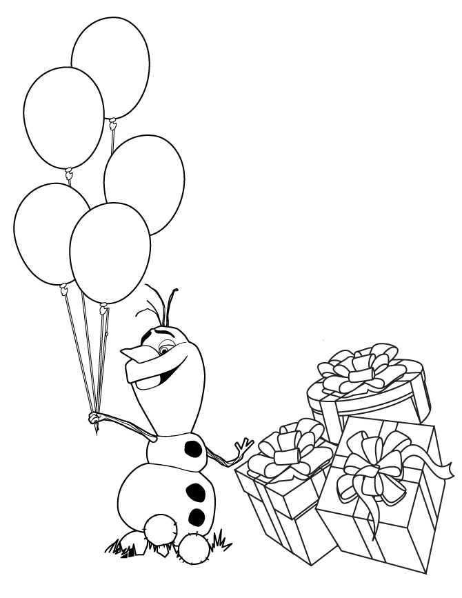 Olaf em festa de aniversario