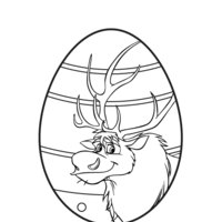 Desenho de Ovo de Páscoa do Sven para colorir
