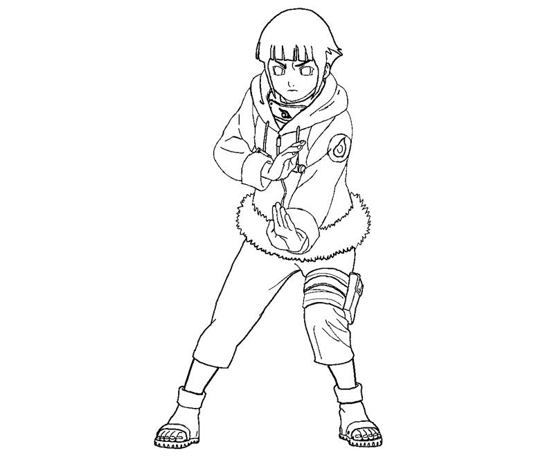 Desenho de Hinata anime para colorir - Tudodesenhos