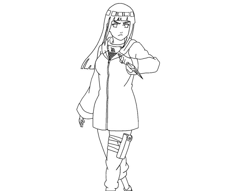 Desenho de Hinata Hyuga para colorir - Tudodesenhos