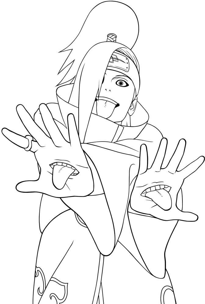 Desenho de Akatsuki para colorir - Tudodesenhos